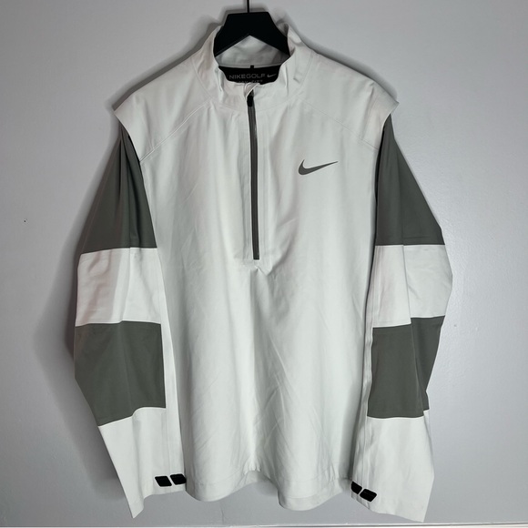 Nike Other - Nike Golf Hyperadapt Storm-Fit 10 Half Zip Windbreaker Jacket Mens XL Silver